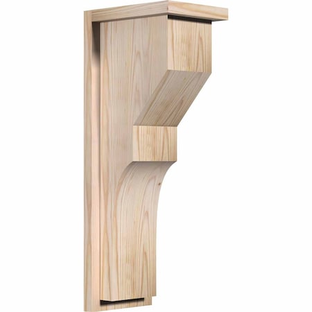 Ekena Millwork Monterey Smooth Corbel w/Backplate, Douglas Fir, 7 1/2"W x 10"D x 26"H COR08X10X26MON01SDF